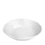 MELAMINE BOWL WAVY ROUND 21CM WHITE MAT ESPIEL