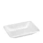MELAMINE BOWL WAVY RECTANGULAR 17.5X12CM WHITE MAT ESPIEL