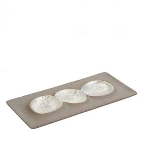 CRO-ESP-NIC706.jpg SPIRIT STONEWARE DIP PLATTER RECTANGULAR 31.8X15.8X2.2CM ESPIEL - Image 1