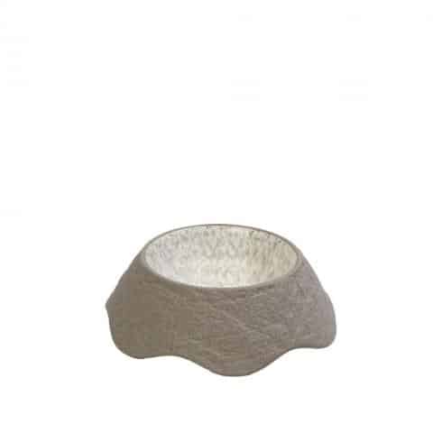 CRO-ESP-NIC709.jpg SPIRIT STONEWARE ROCK BOWL BEIGE 12.5X12.5X3.5CM ESPIEL - Image 1