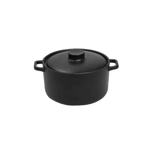 CRO-ESP-NOL106.jpg BY ORDER OVEN STONEWARE LAVA CASSEROLE ROUND 13.5X10X6CM ESPIEL - Image 1