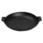 LAVA LINE ROUND STONEWARE BLACK 24X21CM ESPIEL