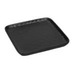 LAVA LINE PLATE SQUARE STONEWARE BLACK 26X26X2CM ESPIEL