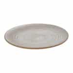 CALABRIA STONEWARE LIGHT GREY FLAT PLATE 22.7X2.1CM ESPIEL
