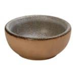 CALABRIA STONEWARE LIGHT GREY DIP BOWL 6.5X2.8CM ESPIEL