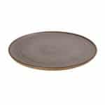 CALABRIA STONEWARE BEIGE FLAT PLATE 28.6X1.1CM ESPIEL