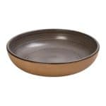 CALABRIA STONEWARE BEIGE DEEP PLATE 20.7X4.5CM ESPIEL