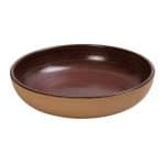 CALABRIA STONEWARE PINK DEEP PLATE 20.7X4.5CM ESPIEL