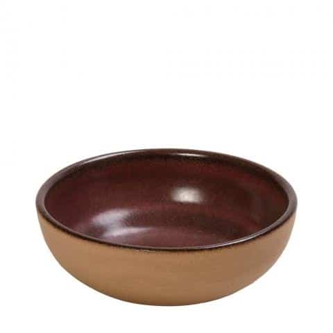 CRO-ESP-REP119.jpg CALABRIA STONEWARE PINK BOWL 12.5X4.5CM ESPIEL - Image 1