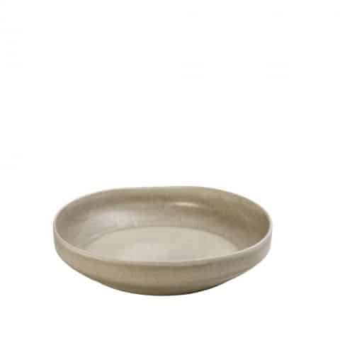 CRO-ESP-TAP102.jpg NOAH STONEWARE BEIGE DEEP PLATE 17.3X4.7CM ESPIEL - Image 1