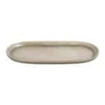 NOAH STONEWARE BEIGE OVAL PLATTER 28.5X14X2.5CM ESPIEL