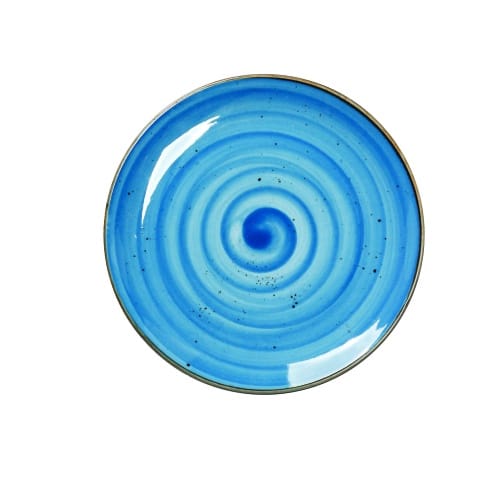 CRO-ESP-TLF103K6.jpg VINTAGE TERRA BLUE PLATE 19CM ESPIEL - Image 1