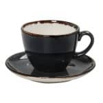 VINTAGE TERRA GRAY CUP AND SAUCER ESPRESSO 9CL ESPIEL
