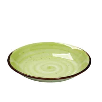 VINTAGE TERRA LIGHT GREEN DEEP PASTA PLATE 26CM ESPIEL