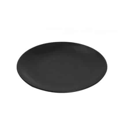 BY ORDER VINTAGE TERRA FLAT PLATE 19CM BLACK MATT ESPIEL
