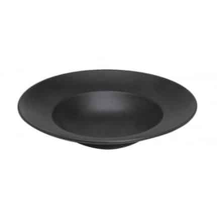 BY ORDER VINTAGE TERRA DEEP PLATE 27CM BLACK MATT ESPIEL