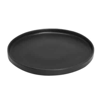 VINTAGE TERRA STEP PLATE 21CM BLACK MATT ESPIEL