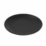 BY ORDER VINTAGE TERRA FLAT PLATE 30CM BLACK MATT ESPIEL