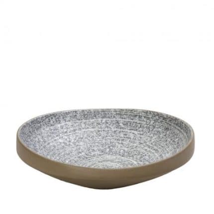 CORSICA STONEWARE DEEP PLATE 22X21.5X6CM ESPIEL