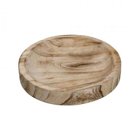 CRO-ESP-XYP119.jpg WOOD PLATTER ROUND 32X4CM NATURAL ESPIEL - Image 1