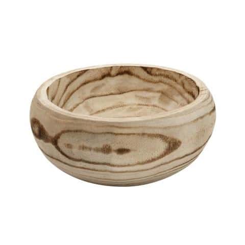 CRO-ESP-XYP230.jpg NATURAL WOOD BOWL 25X11CM ESPIEL - Image 1