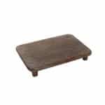 WOOD PLATTER RECTANGULAR 30X20X5.7CM BROWN ESPIEL