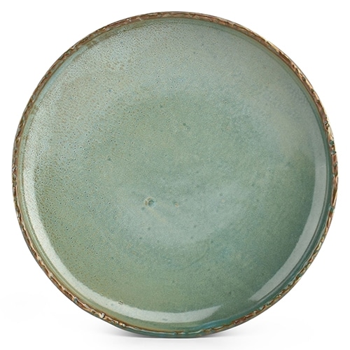 CRO-F2D-614215.jpg REACTIVE FILO OPAL FLAT PLATE 16CM GREEN F2D - Image 1