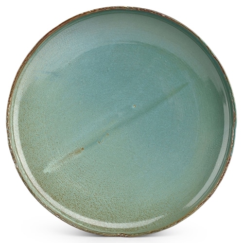 CRO-F2D-614217.jpg REACTIVE FILO OPAL FLAT PLATE 28CM GREEN F2D - Image 1