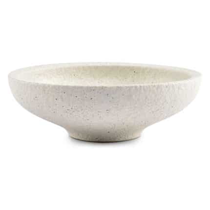 CALCA STRUCTURED PORCELAIN BOWL 20X6.5CM CHALK WHITE F2D