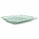 ECOVITRA GLASS GREEN SERVING DISH SQUARE FLAT 34X34X3CM F2D
