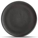 DUSK PLATE ROUND 27CM BLACK F2D BELGIUM