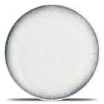SPECKLED DUSK PLATE ROUND 27CM WHITE F2D BELGIUM