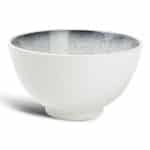 SPECKLED DUSK BOWL 14X7.5CM WHITE F2D BELGIUM