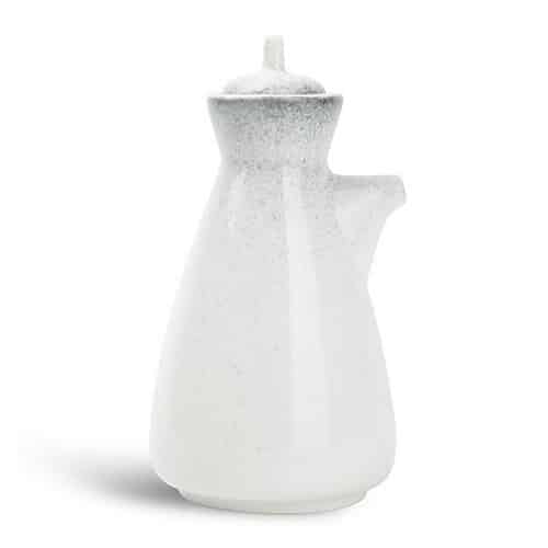CRO-FDL-604563.jpg SPECKLED DUSK SOYA SAUCE POURER 20CL WHITE BLACK F2D BELGIUM - Image 1
