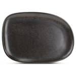 CERES PLATE 33X23X2.5CM BLACK F2D BELGIUM