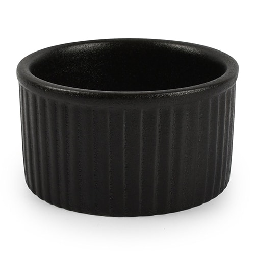 CRO-FDL-702368.jpg ARDO BAKING DISH STONEWARE 8X5CM BLACK FINE DINING - Image 1