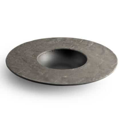 LIVELLI PASTA / DESSERT PLATE 20X9CM BLACK CHIC BELGIUM