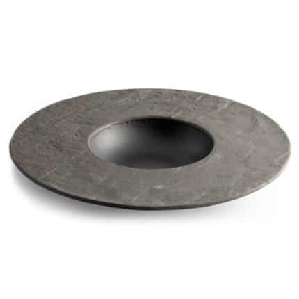 LIVELLI PASTA / DESSERT PLATE 28.5X12.5CM BLACK CHIC BELGIUM