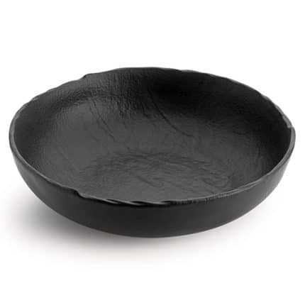 LIVELLI PASTA / SALAD PLATE 24X6CM BLACK CHIC BELGIUM