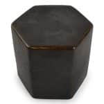 ROCHE BLACK PORCELAIN SERVING DISH 7.5X7.5CM CHIC