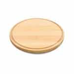 BY ORDER BAMBOO WOOD PLATTER ROUND WITH DRAIN GUTTER 25X1,8CM GTSA