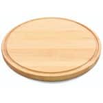 BY ORDER BAMBOO WOOD PLATTER ROUND WITH DRAIN GUTTER 40X2CM GTSA