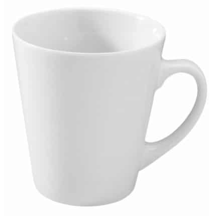 PORCELAIN MUG CONIC WHITE 33CL GTSA