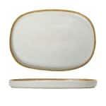 BY ORDER IVORY STEP OVAL PLATTER 30X22X2.5CM GTSA