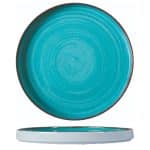 TIFFANY RUSTIC BLUE STEP PLATE 27CM GTSA NEW