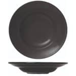 MIDNIGHT MAT BLACK PASTA PLATE 27CM GTSA NEW