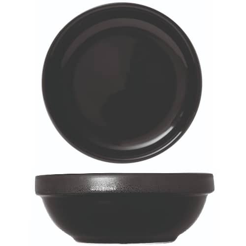 CRO-GTS-66-9414.jpg MIDNIGHT MAT BLACK BOWL STACKBOWL 14X5.4CM GTSA NEW - Image 1