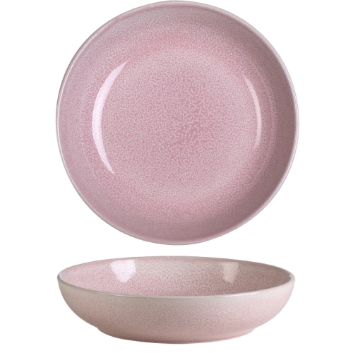 CRO-GTS-67-26122.jpg BY ORDER PINK REACTIVE GLAZE STONEWARE DEEP PLATE 22X5CM GTSA - Image 1