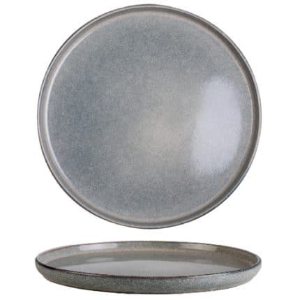 GRAIN STONEWARE REACTIVE GLAZE PLATE FLAT 21X2CM GTSA