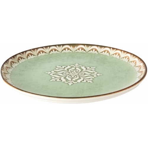 CRO-GTS-68-31010.jpg BYBONE VITRIFIED PORCELAIN TINTA ROME PLATE FLAT 28CM - Image 1